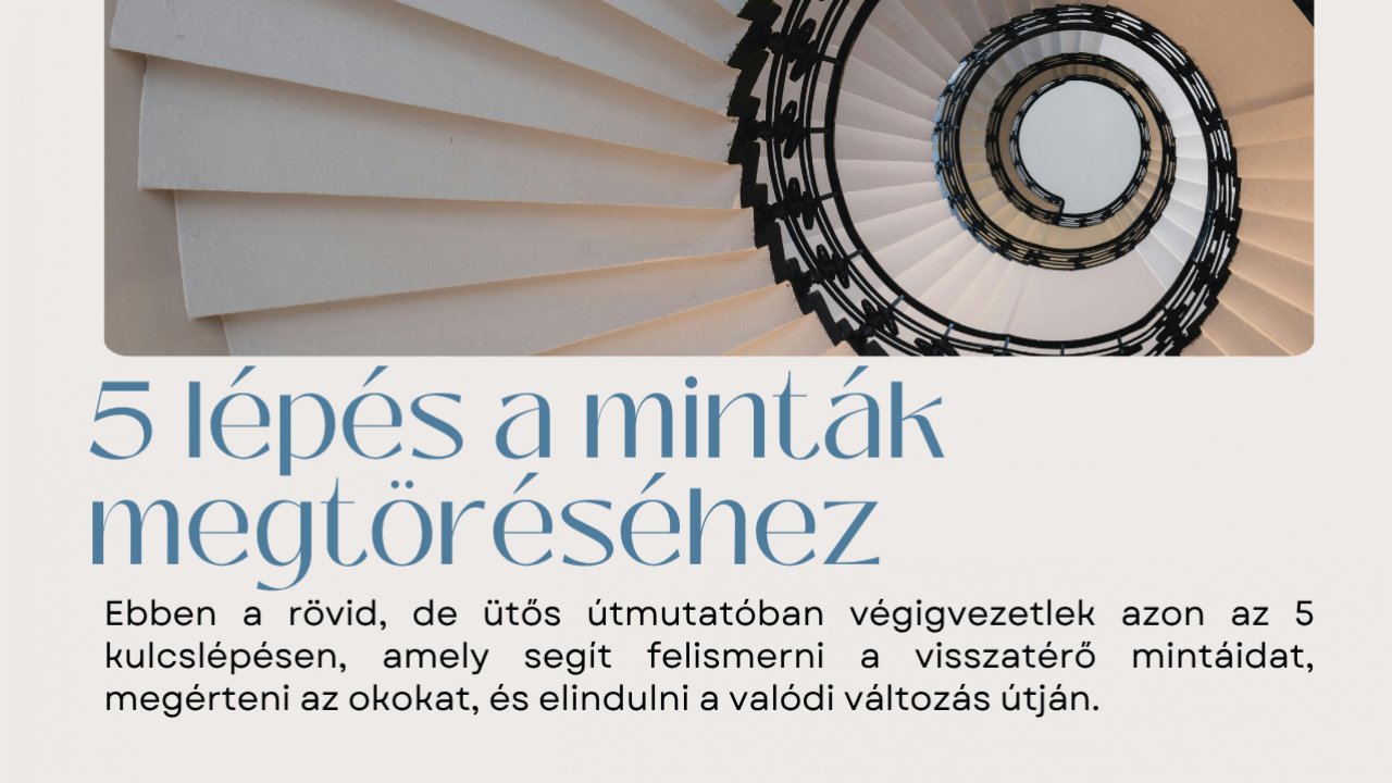 5 lépés a minták megtöréséhez